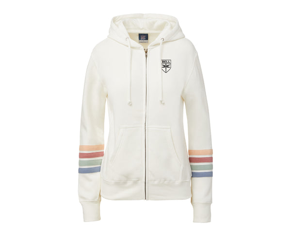 Ladies Striped Sleeve Hoodie