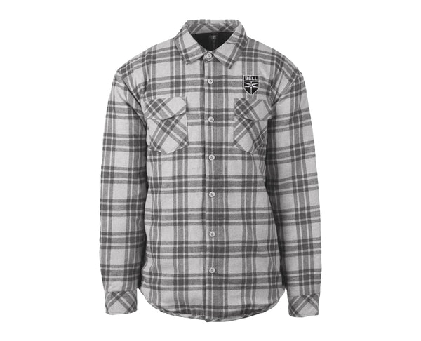 Unisex Quilted Flannel Shirt Jacket