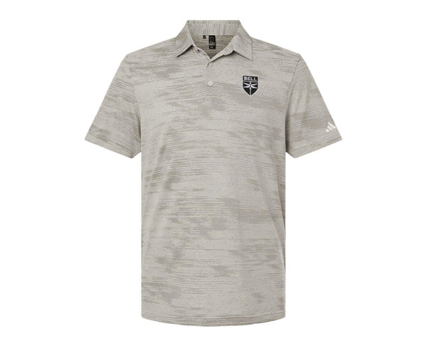 Men's Adidas Textured Striped Polo