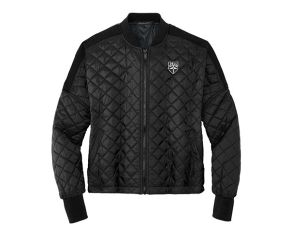 Ladies Boxy Quilted Bomber