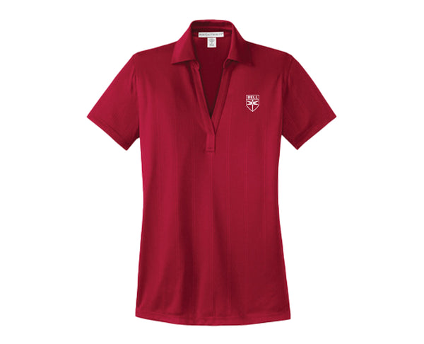 Ladies Fine Jacquard Polo