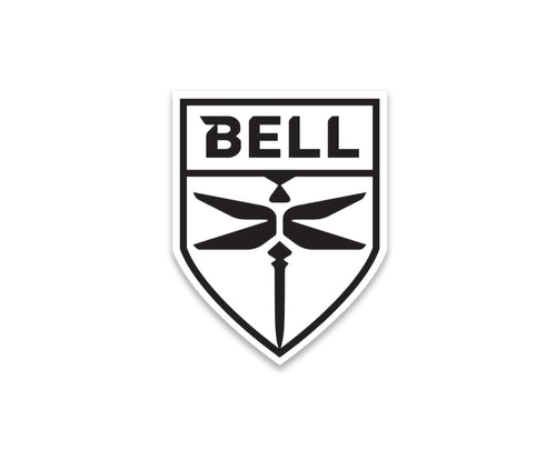Bell Die Cut Decal-4"-WHITE