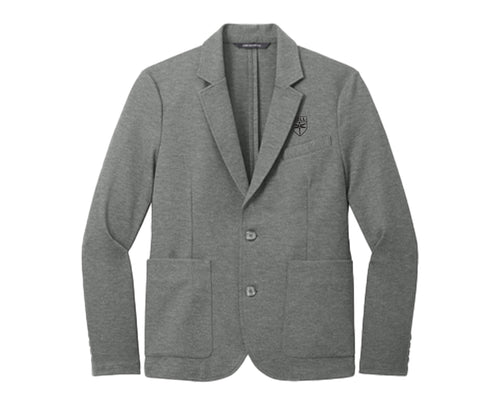 Mens Relaxed Knit Blazer