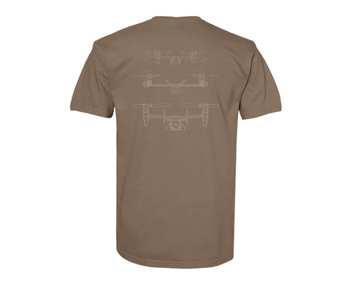 Military Line Up Tee