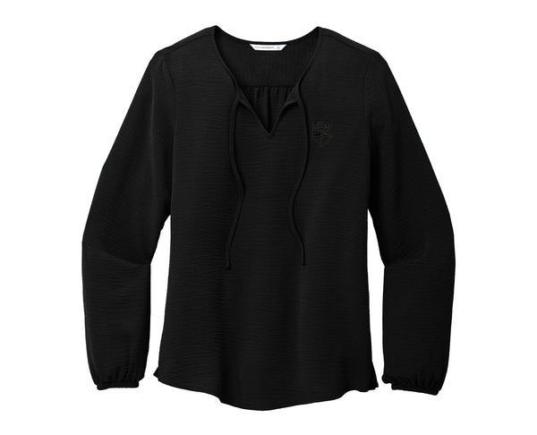 Ladies Textured Crepe Blouse