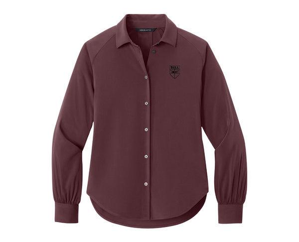 Ladies Long Sleeve Buttery Soft Blouse