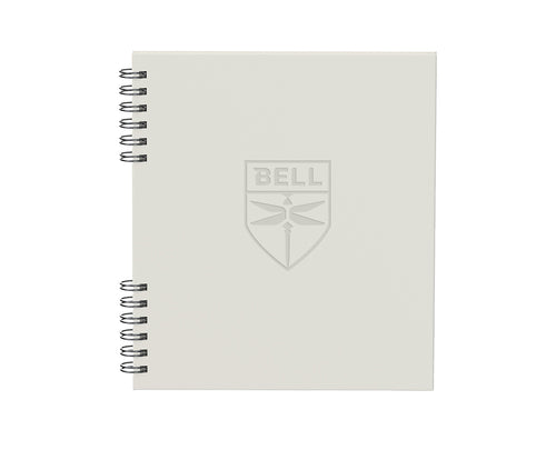 Hard Cover Spiral Journal-White