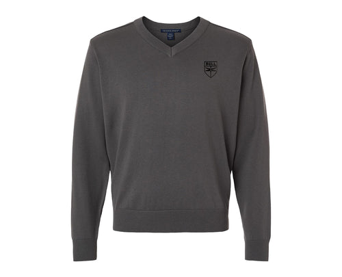 Mens New Classics V Neck Sweater  Graphite