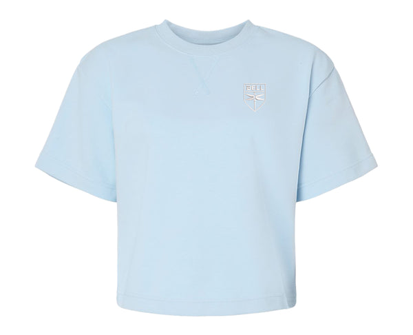 Ladies French Terry Mid Length Boxy Tee