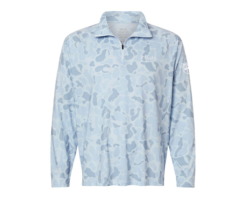 Mens HUK Quarter Zip Pullover