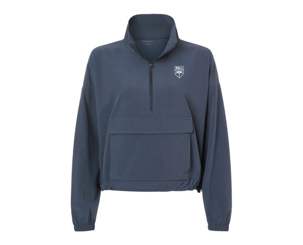 Ladies Stretch Woven Quarter-Zip