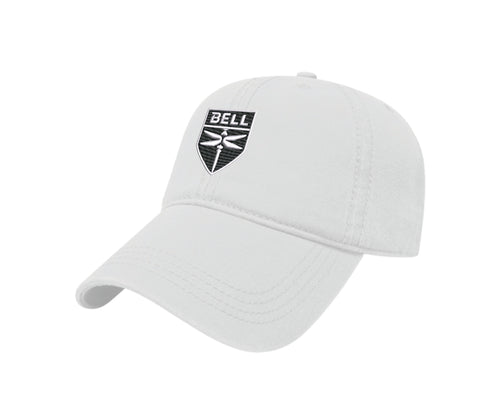 White Classic Hat with Sliding Buckle